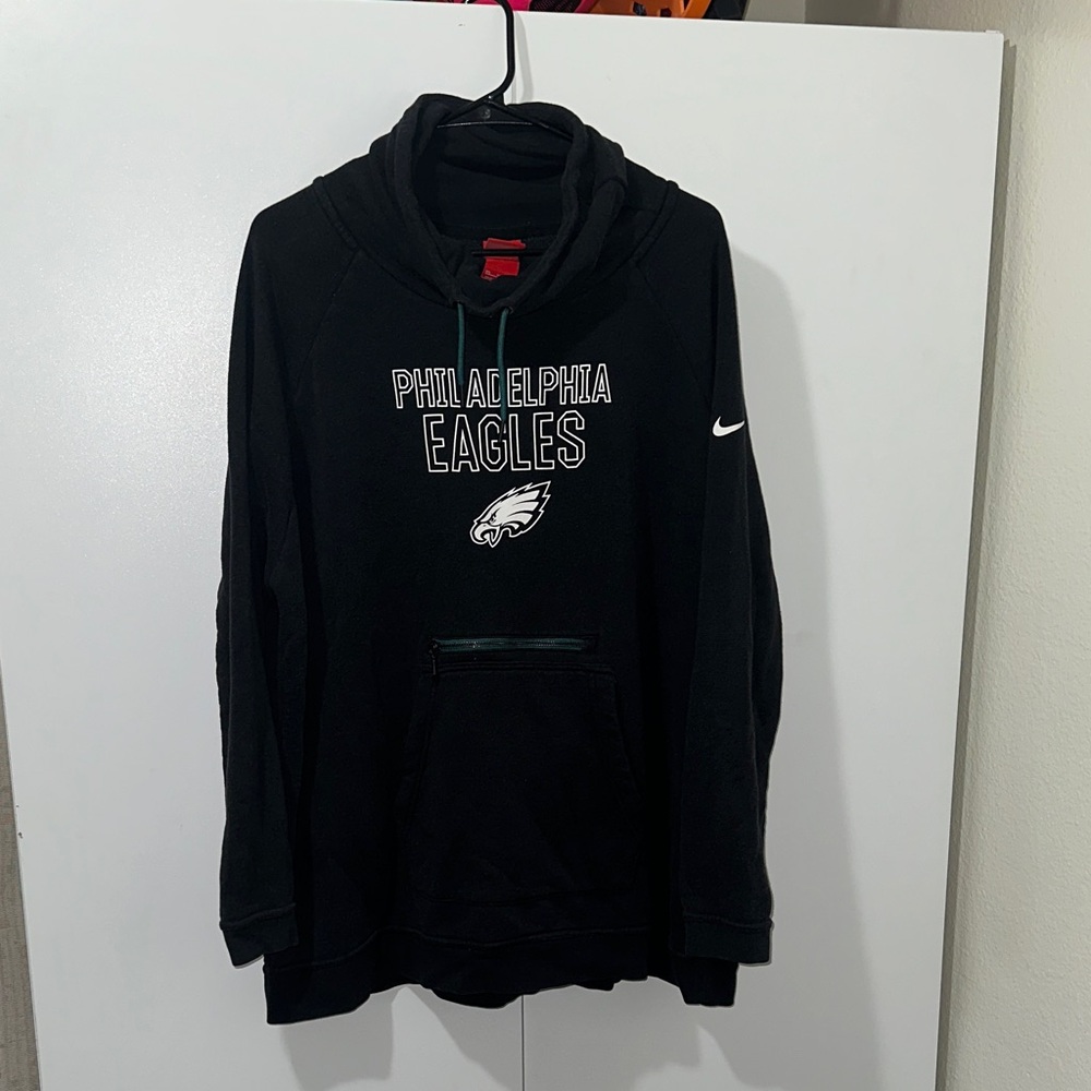 Nike Black Philadelphia Eagles Funnel Neck Sweater/Hoodie